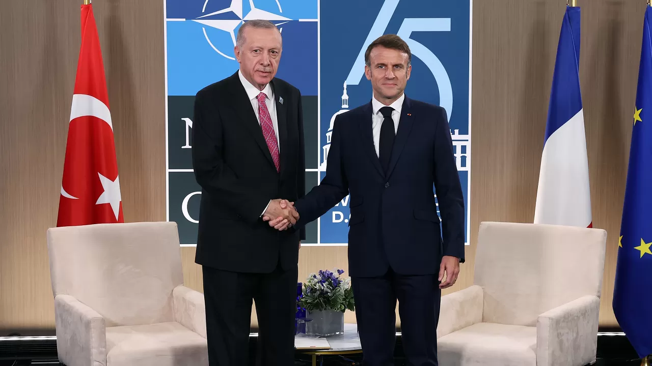 Erdoğan ve Macron AB Üyelik Sürecini Ele Aldı